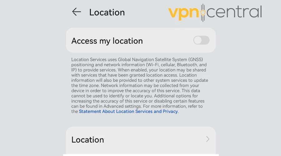 Android location permissions