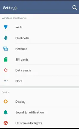android settings wifi