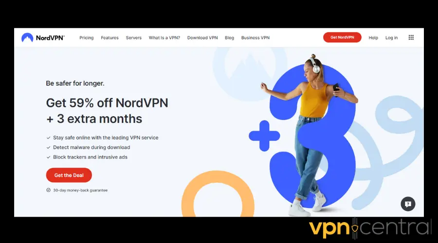 nordvpn download page on official website