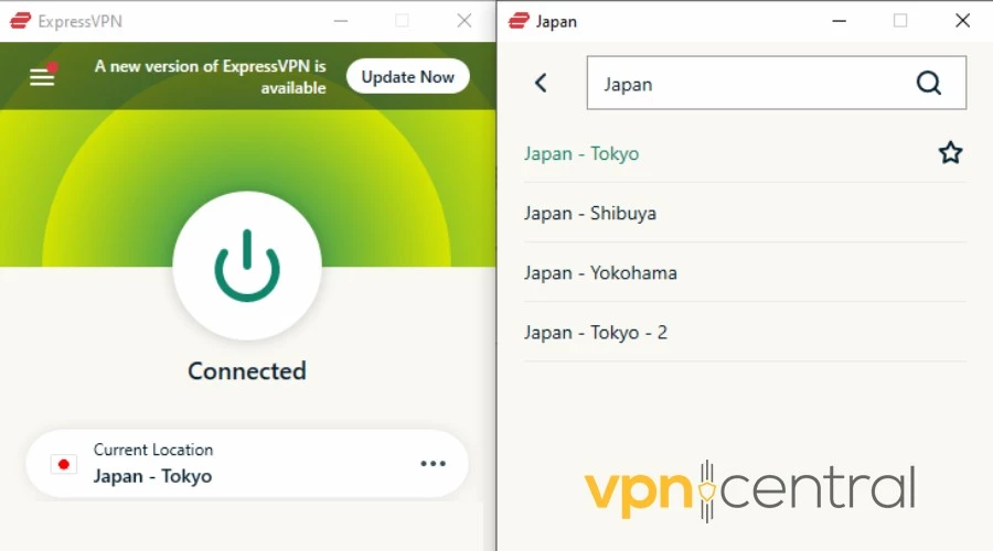 ExpressVPN Japan