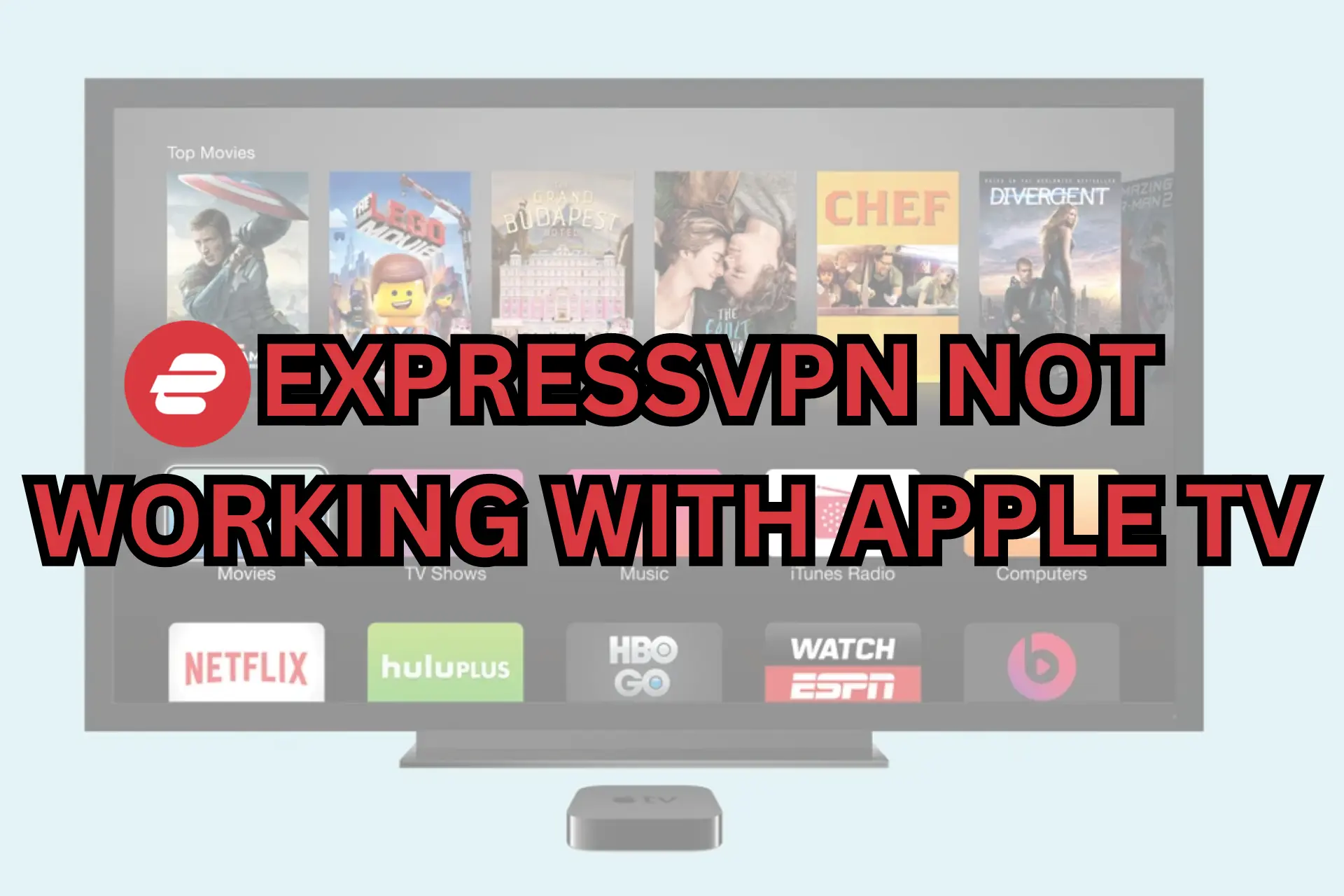 expressvpn not working with apple tv