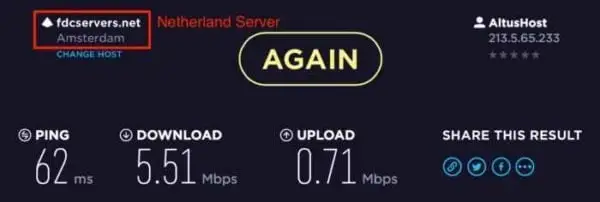 hidemyass speed test netherlands