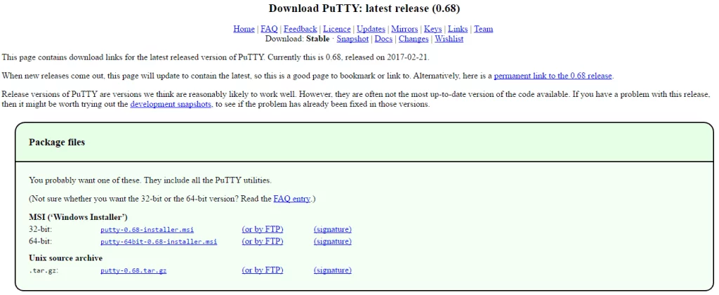 download putty