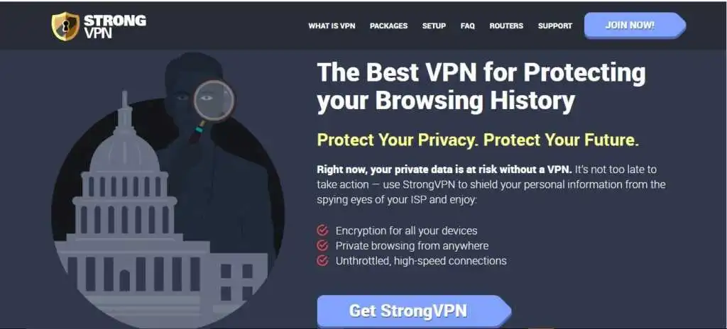 strong vpn website