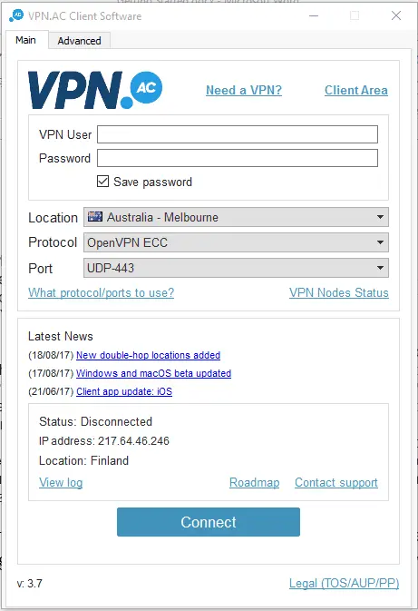 vpn.ac client software