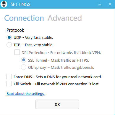 vpnbaron settings