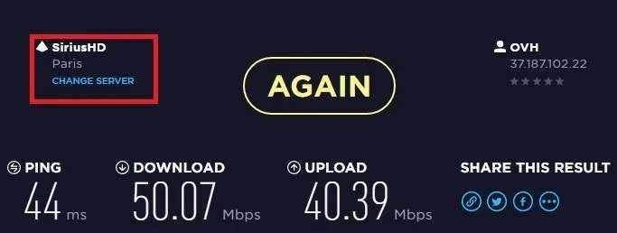 vpn speed test paris