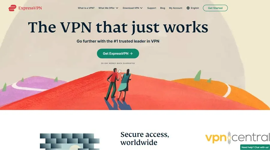 expressvpn main page