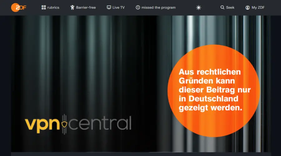 content restriction on german tv
