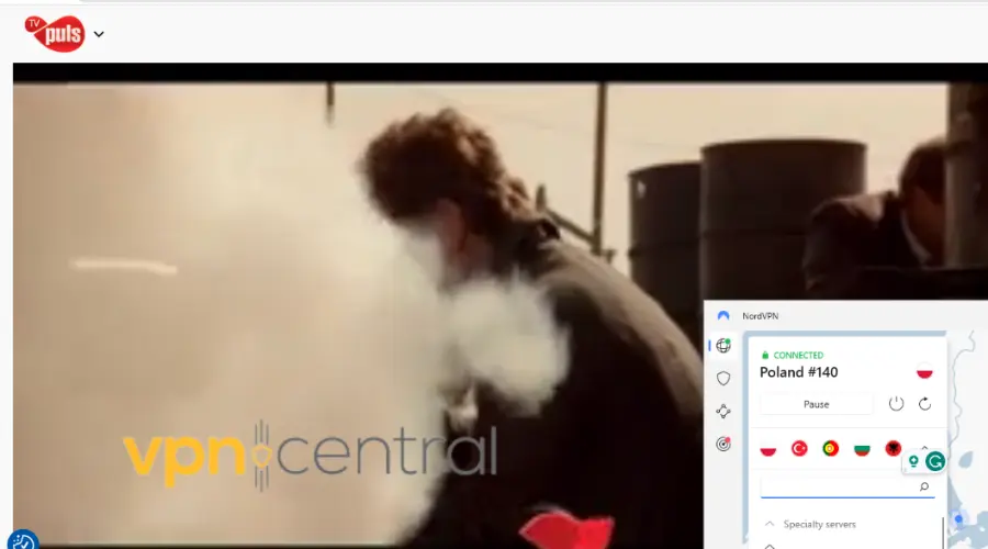 polish tv working with nordvpn