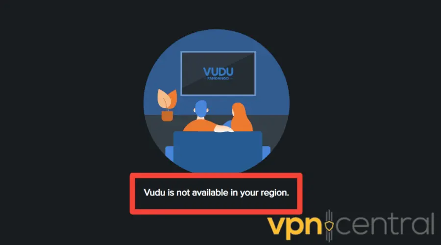 vudu is not available in your region