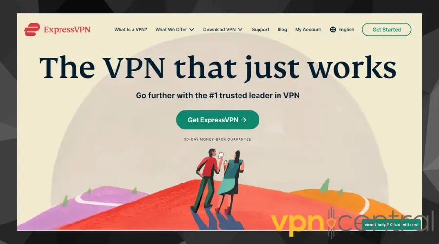 ExpressVPN website homepage