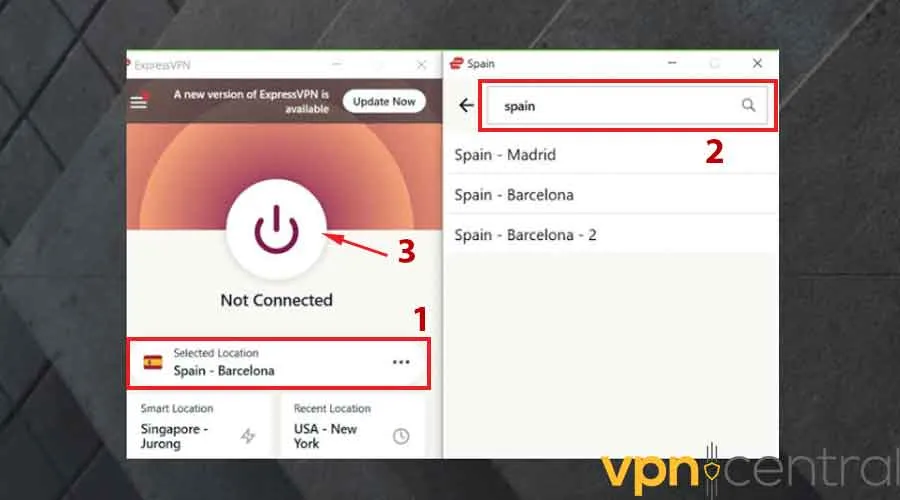 expressvpn spain servers