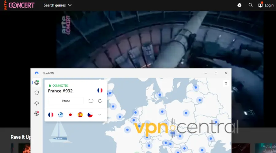 nordvpn unlocking french tv