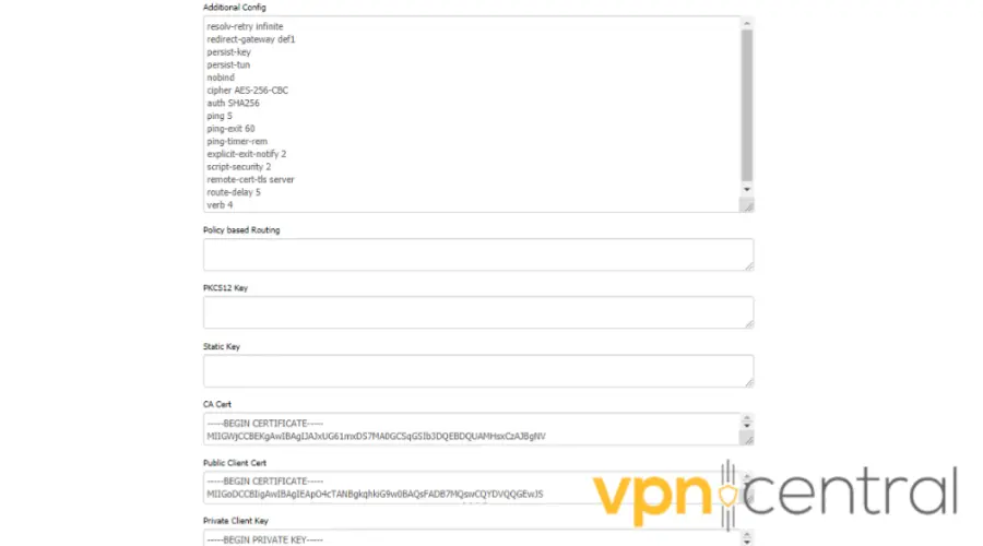 Router configuration input