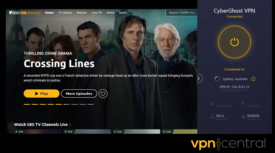 australian tv unlocked with cyberghost vpn