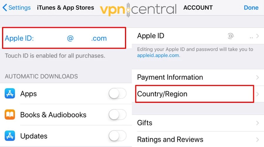 Change App Store Region
