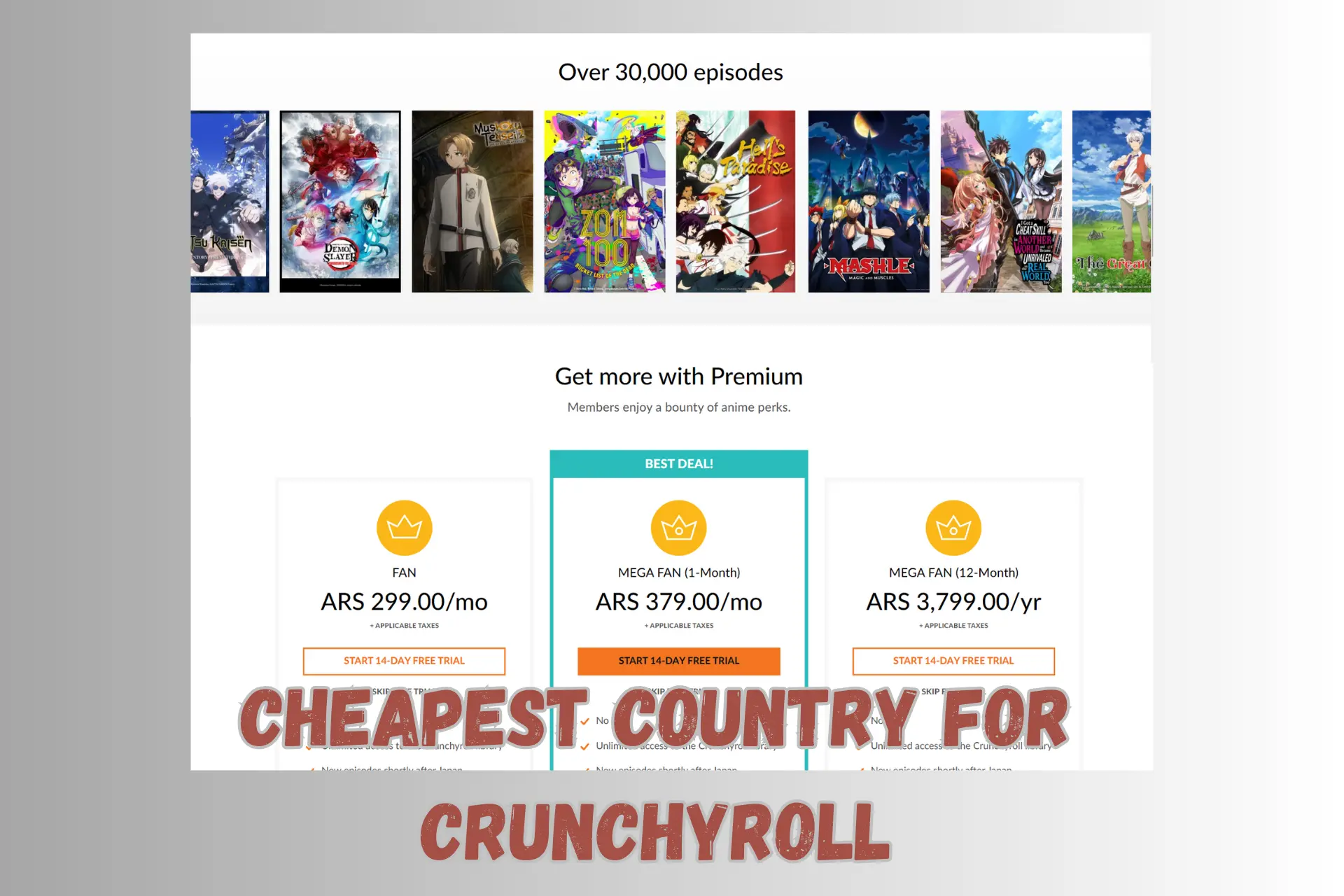 Cheapest Crunchyroll 3 Months Fan Subscription