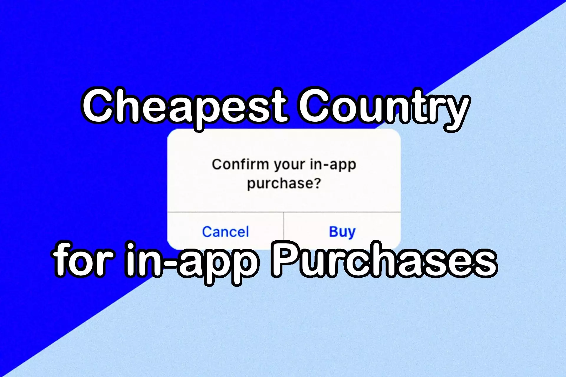 cheapest country for in-app purchases