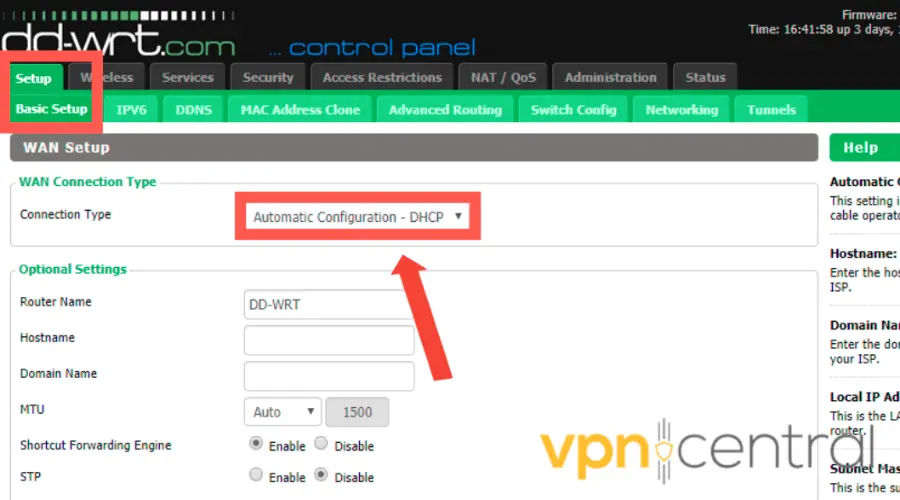 ddwrt basic configure