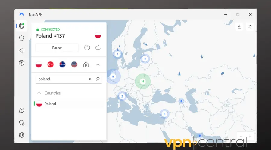 nordvpn polish tv