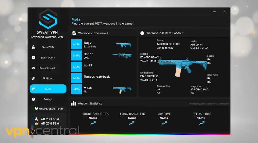 sweat vpn call of duty meta weapons