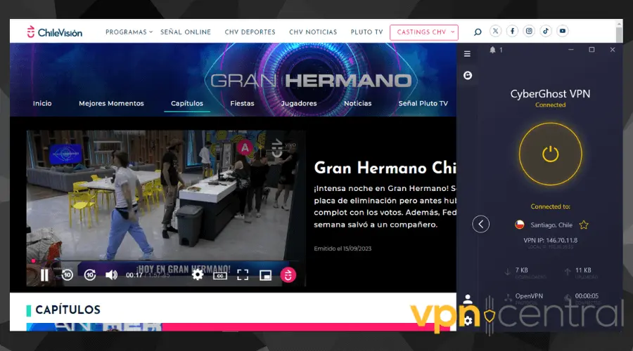 Chilean TV working with CyberGhost