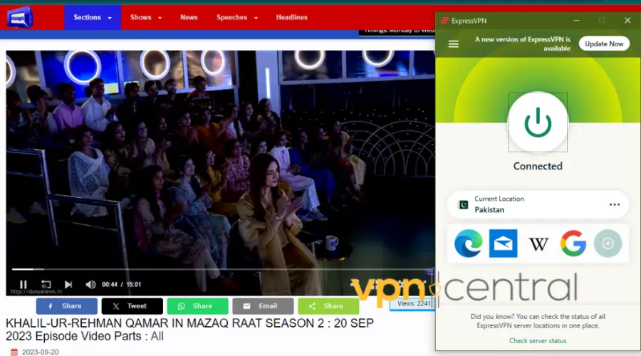 ExpressVPN unblocks Pakistani TV