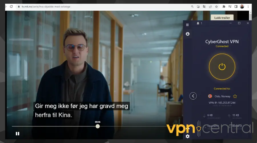 Watching Norwegian TV with CyberGhost