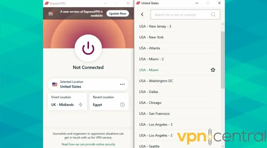 expressvpn server list