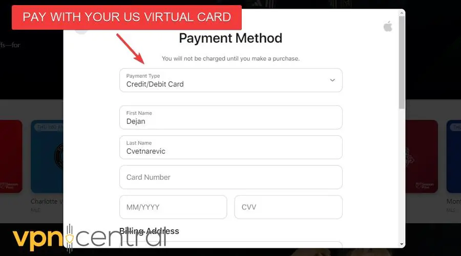 pay with us virtual card