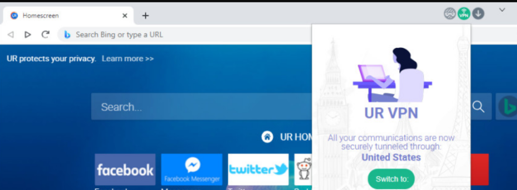 ur browser vpn