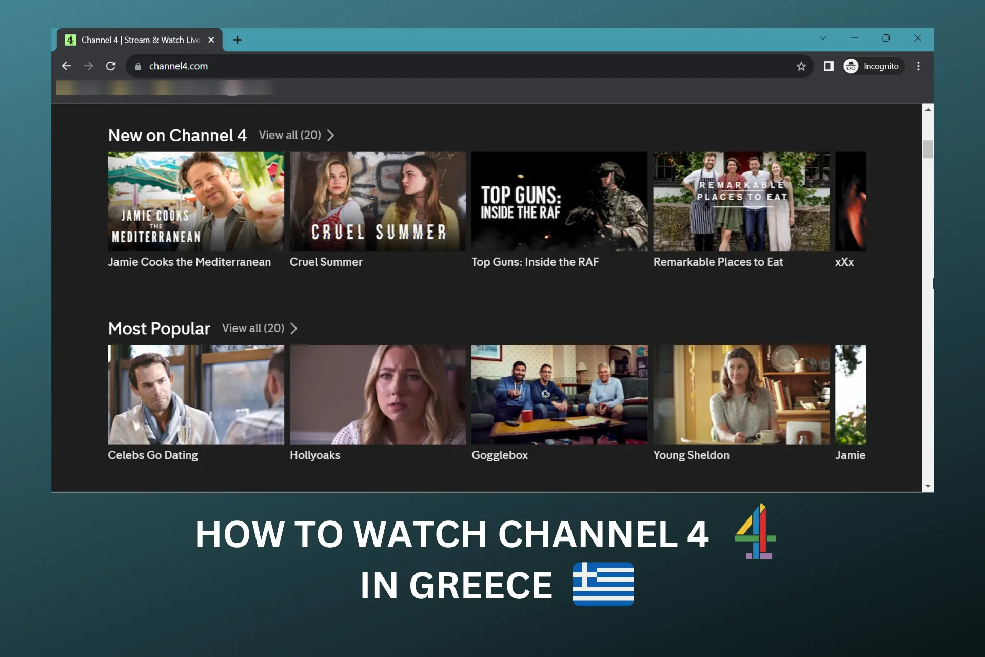 watch channel 4 in greece