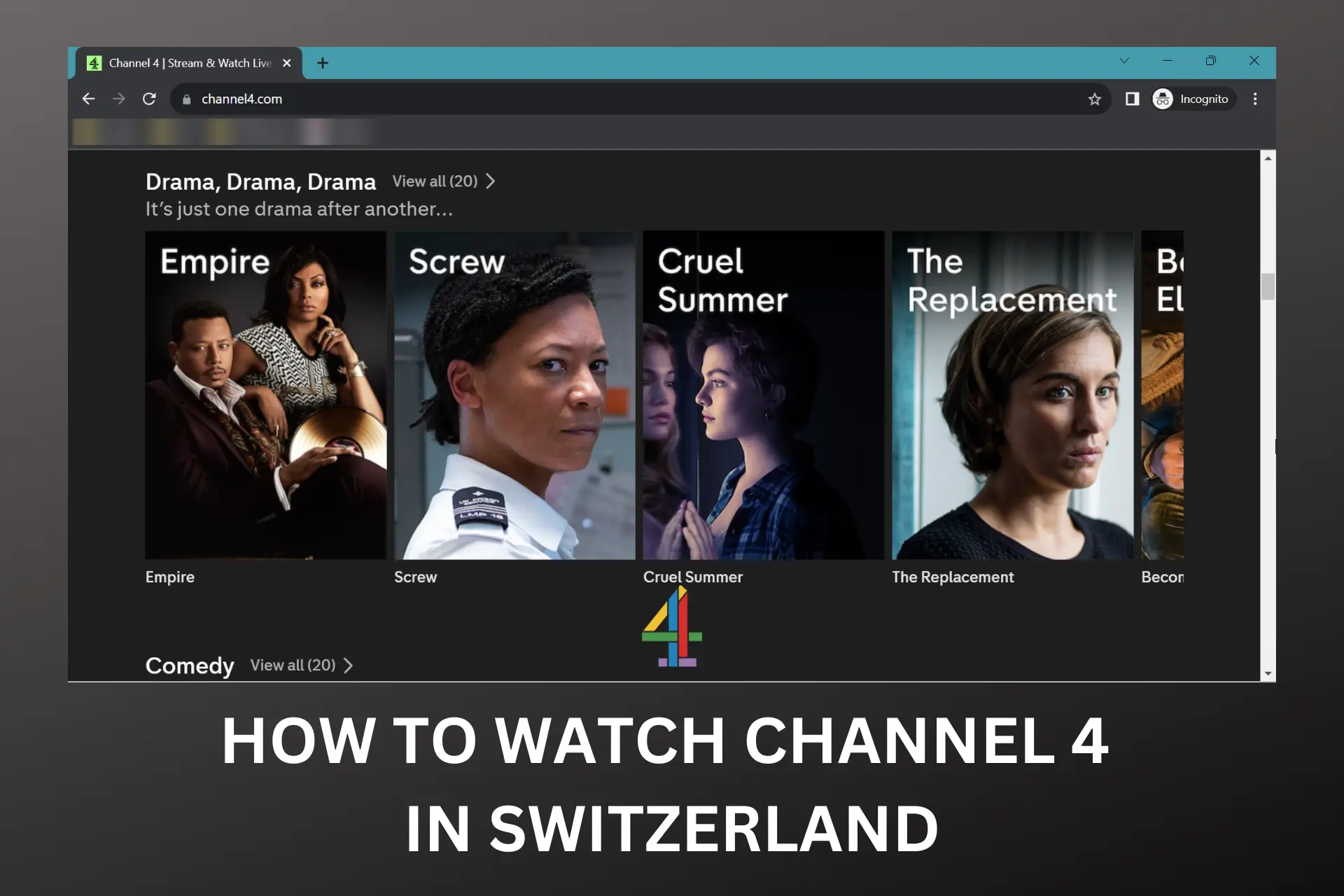 watch channel 4 in switzerland