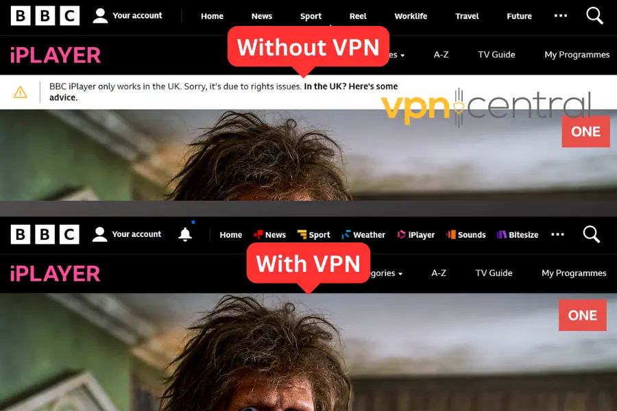 bbc iplayer blocked without vpn and unblocked with vpn
