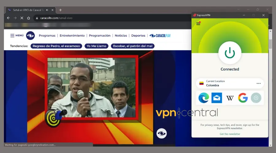 expressvpn unlocking caracol tv in usa