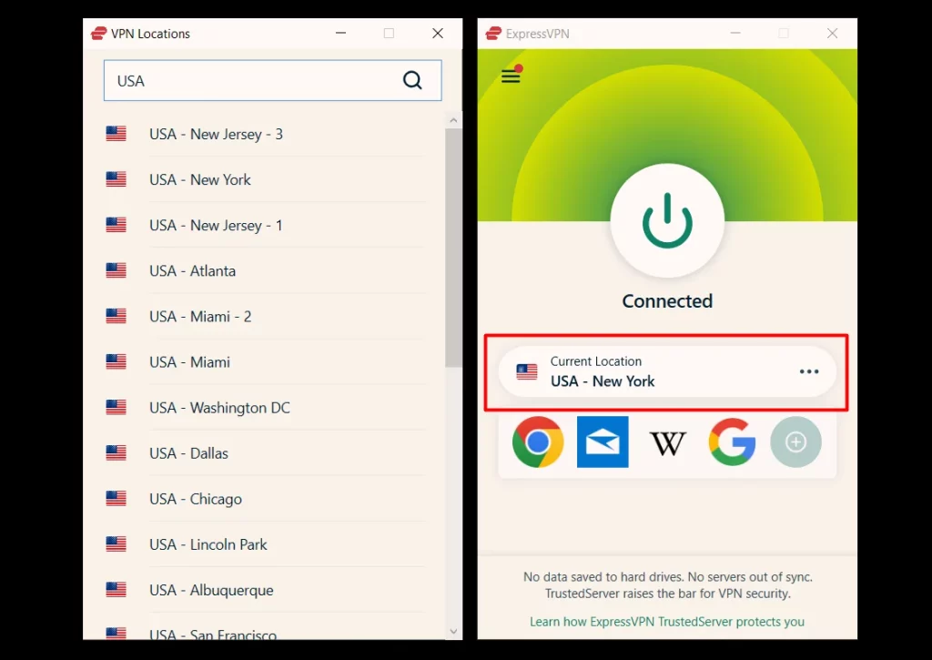 expressvpn us servers