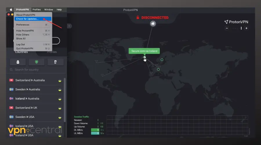 protonvpn check for updates macos