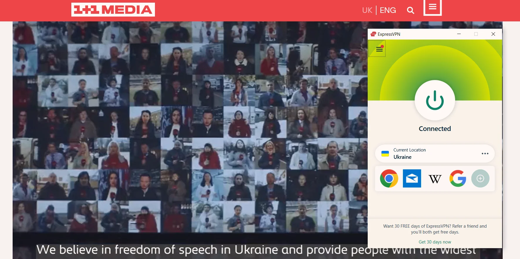 ukrainian tv unblocked with expressvpn