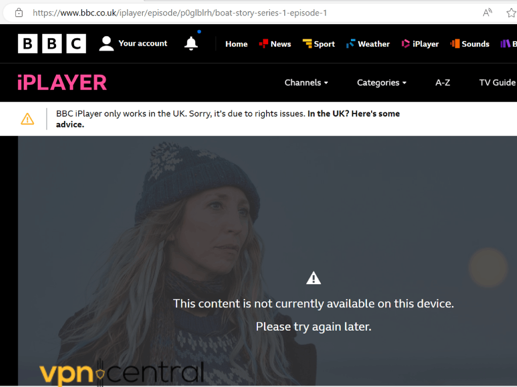BBC iPlayer not working in Italy