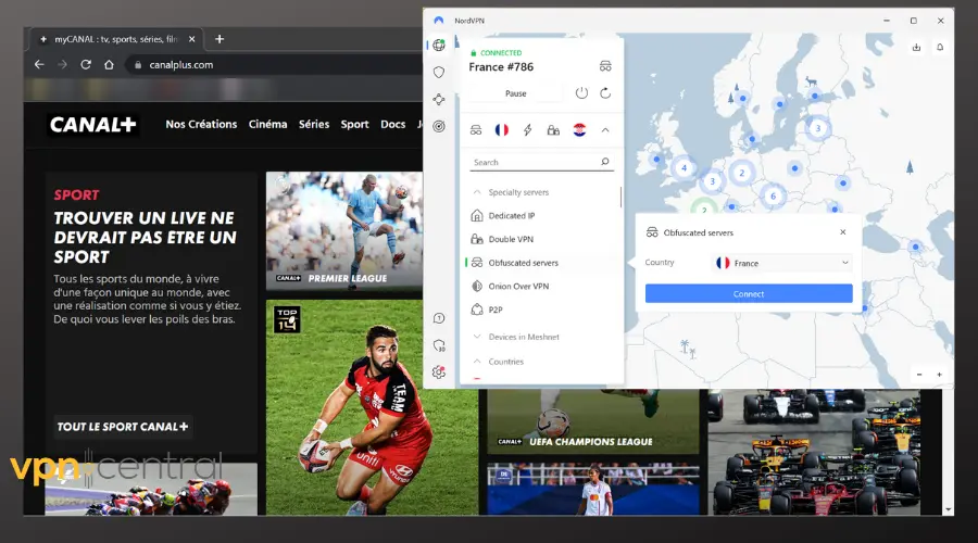 canal plus working with nordvpn obfuscated severs
