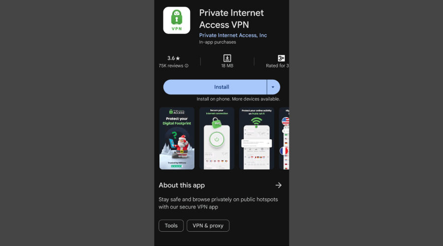 Install PIA VPN