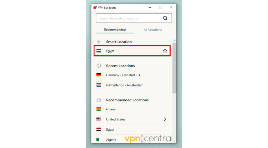 ExpressVPN Smart Location