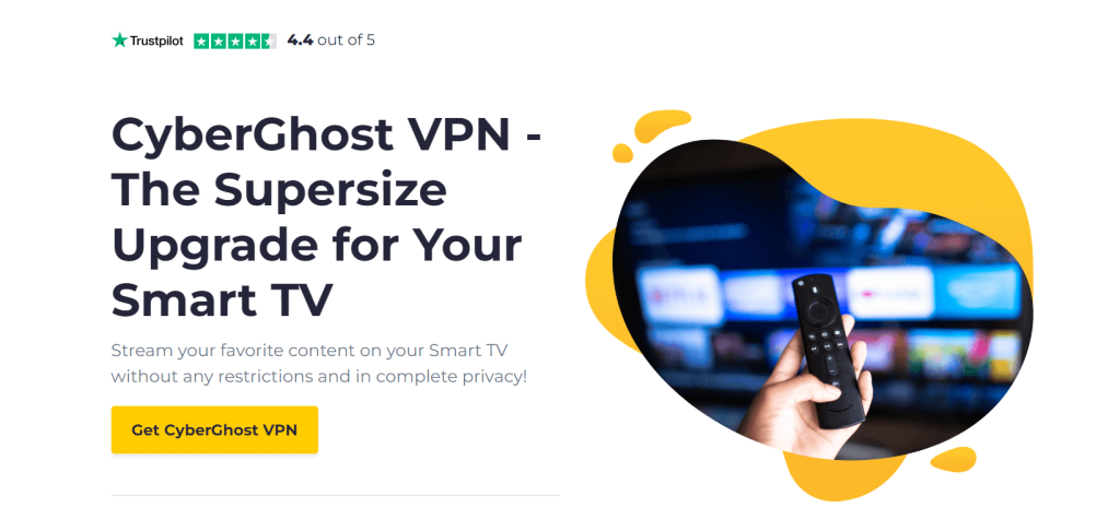 cyberghost vpn app for smart tv