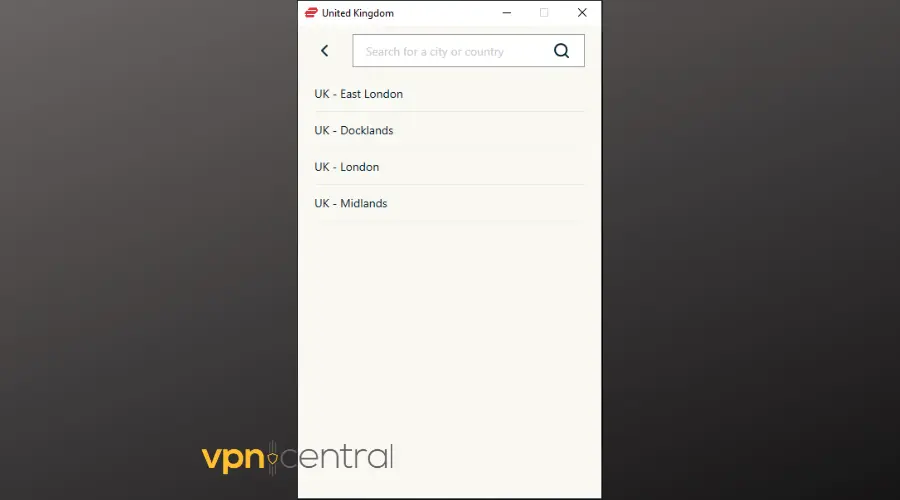 expressvpn uk server list