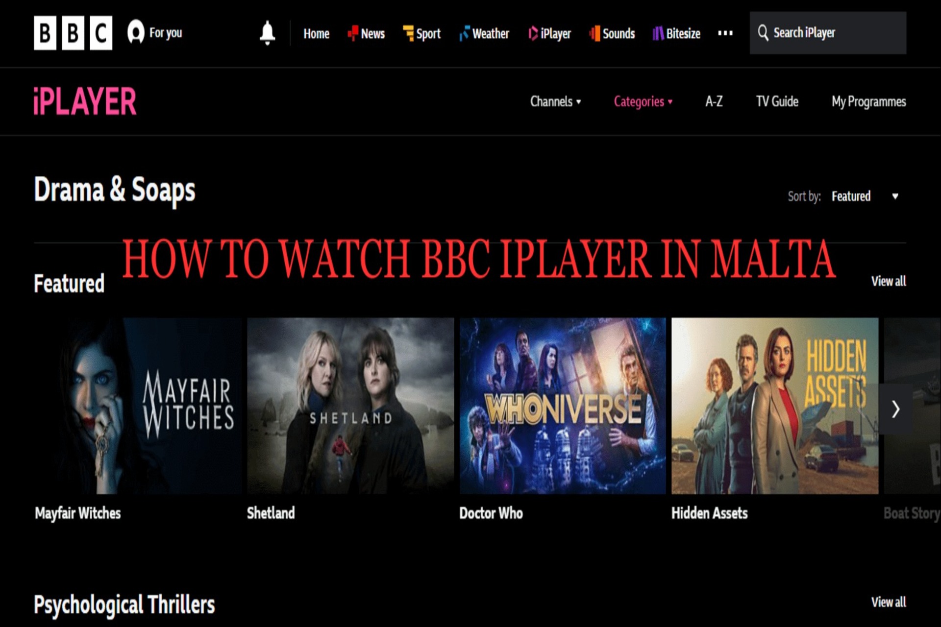 How to Watch BBC iPlayer in Malta [Easy]