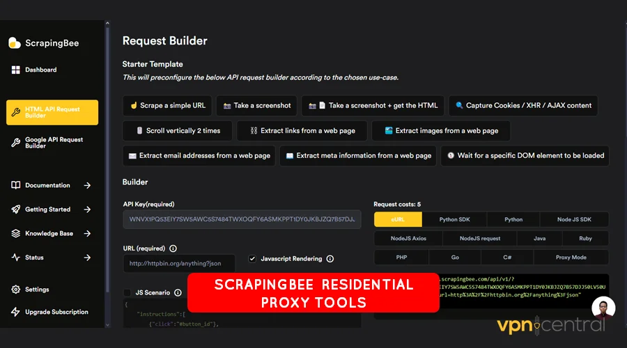 scrapingbee residential proxy tools