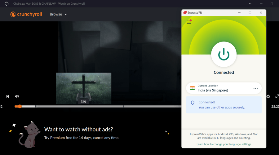 Watch Crunchyroll using a VPN