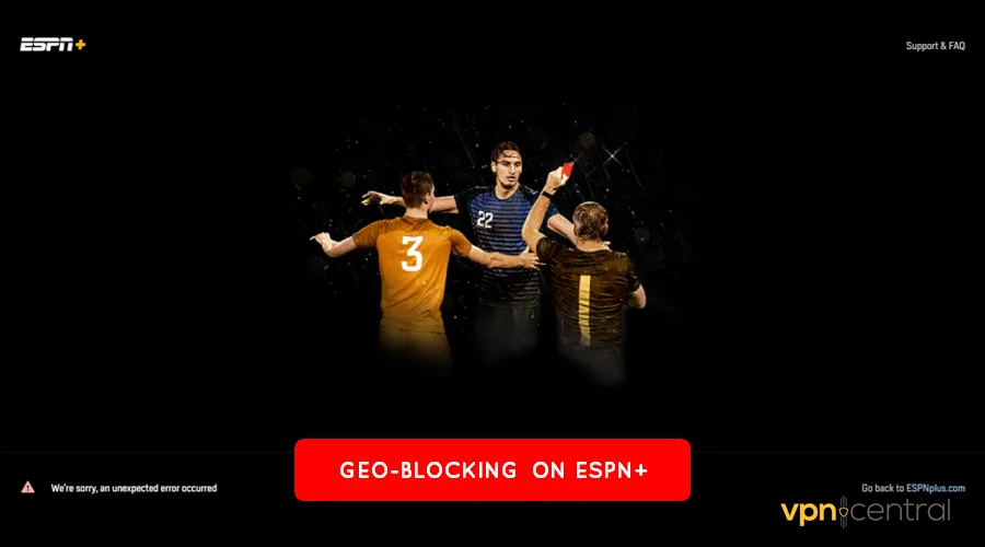 geo-blocking on espn plus