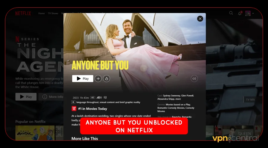 anyone but you unblocked on netflix using expressvpn